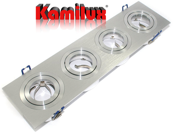 4er Einbauleuchten Einbauspots Kanto Downlights 12V max. 50W Spots