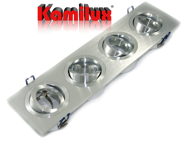 4er Einbauleuchten Einbauspots Kanto Downlights 230V GU10 Sockel