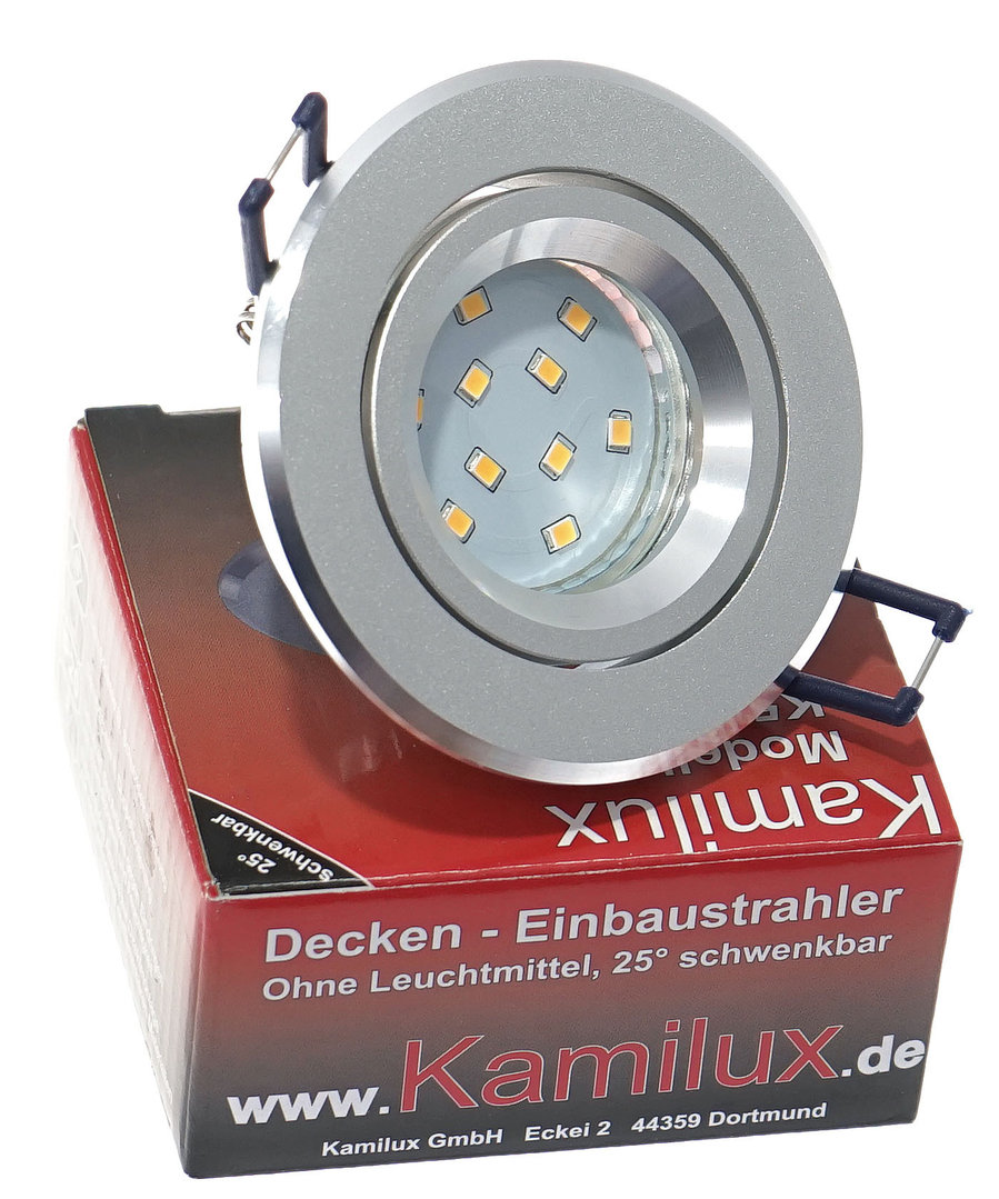 Kamilux Modell Quajo K92155 & LED-Strahler 5W GU10 230V Bad Einbauleuchten v 