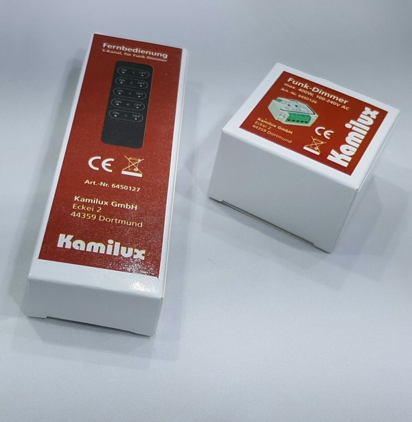 Funk-Dimmer Set max. 400 Watt Kamilux® für LED-Leuchtmittel inkl. Fernbedienung