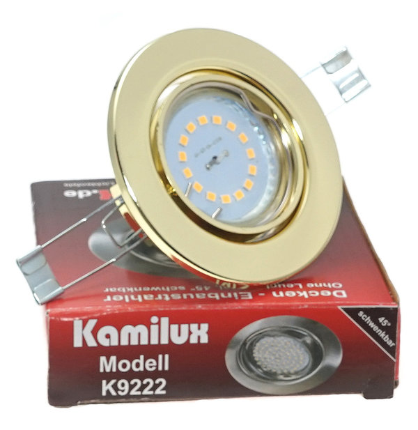 Kamilux® Einbaustrahler TOM K9222 LED Decken-Spots Step-dimmbar 230V Einbau-Leuchten