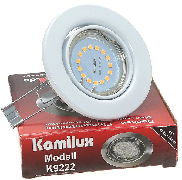 Kamilux® Einbaustrahler TOM K9222 LED Decken-Spots Step-dimmbar 230V Einbau-Leuchten
