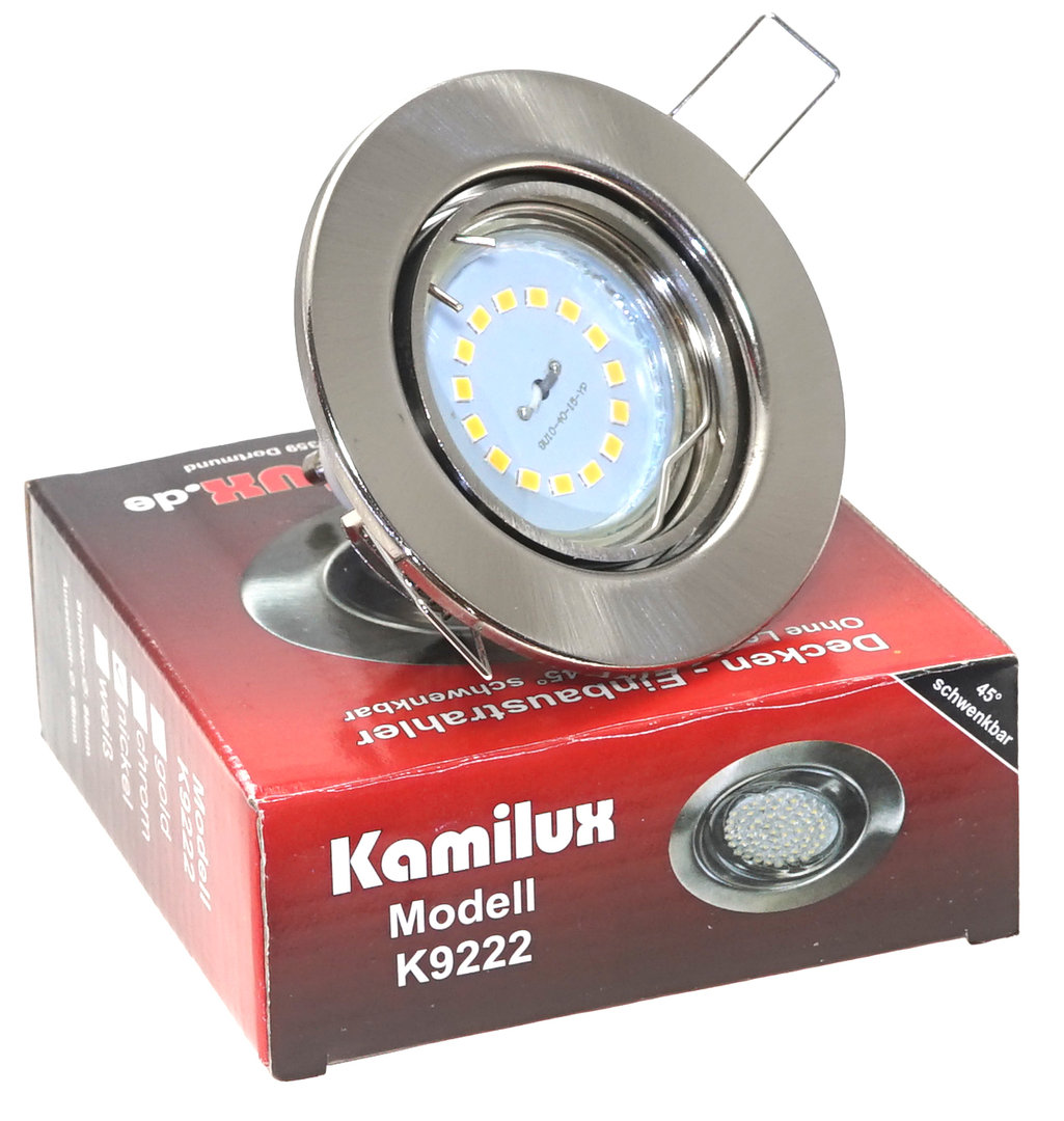 LED Decken Strahler Einbau Lampen Spots dimmbar 230V 7W KANTO Hersteller Kamilux 