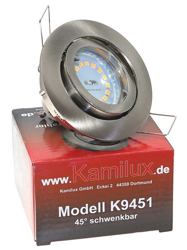Kamilux® Einbaustrahler BAJO K9451 LED Decken-Spots Step-dimmbar 230V Einbau-Leuchten