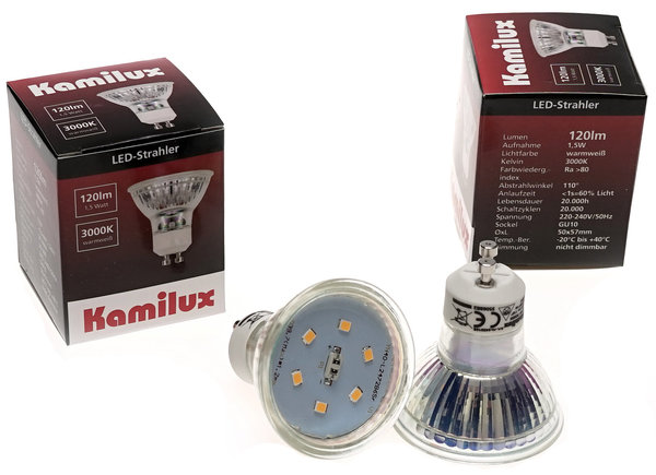 10 x LED Leuchtmittel GU10 1,5W Spar-Lampen Birnen Strahler warmweiss / neutralweiss